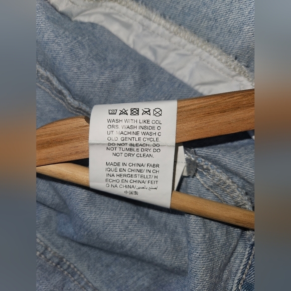 Retro 80s 90s Light Blue Denim Jean Jacket. Size Men's Small. Casual - Picture 11 of 12